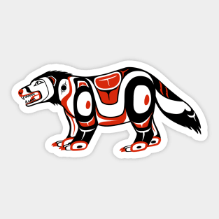 Haida Wolverine Sticker